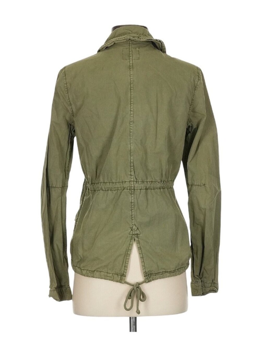 Vintage Y2K American Eagle Olive Edgy Utility Jacket S | Gorpcore Boho Military - Picture 7 of 11